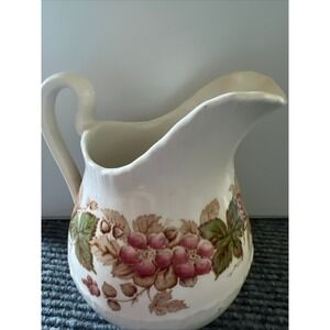 Wedgwood Wild Briar Creamer Pitcher England Floral Decor Vintage Kitchen Decor